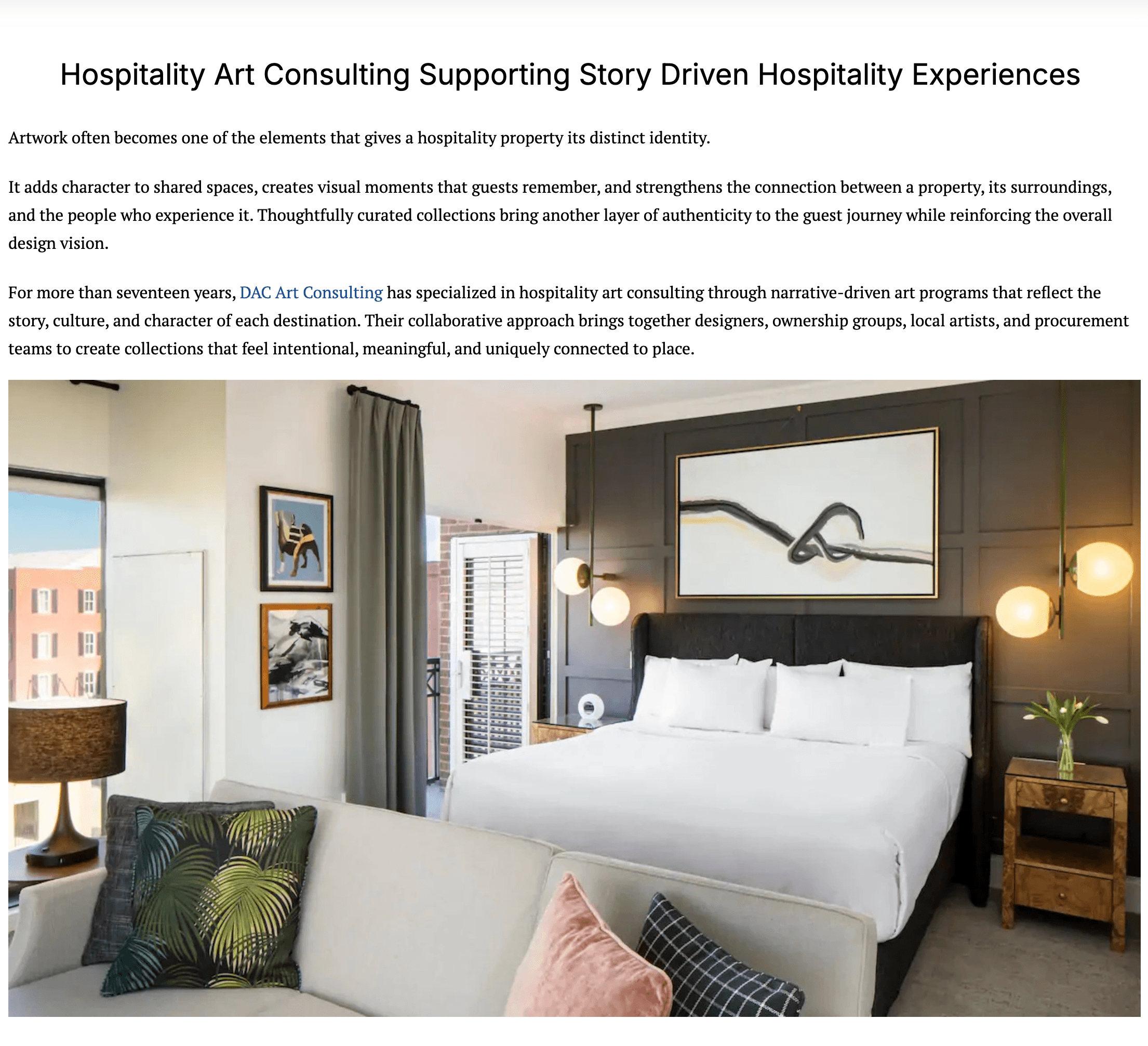 Beyer Brown: DAC Art Consulting | Hospitality Art Consulting | BDNY Sponsor Spotlight